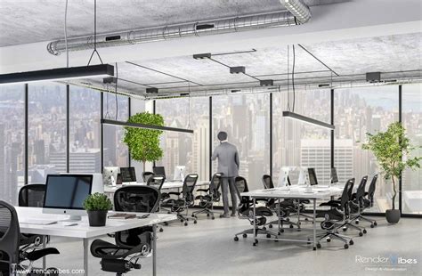 Corporate Office 3d Renderings Render Vibes Visualization