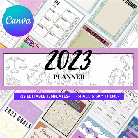 Canva 2023 Planner Templates Printable And Editable On Canva Etsy España