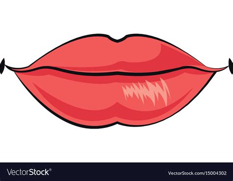 Female Lips Mouth Symbol Icon Design Royalty Free Vector