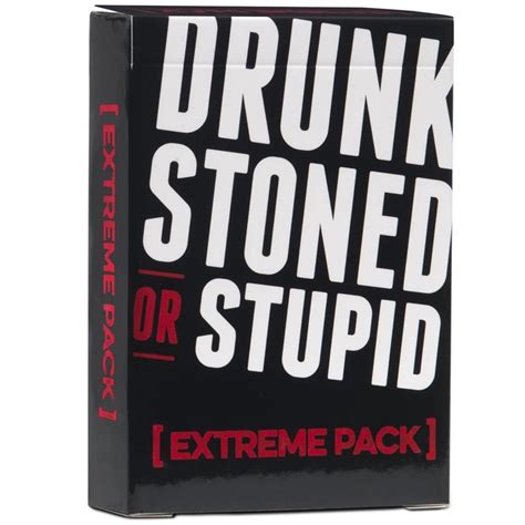drunk stoned or stupid extreme pack english party games