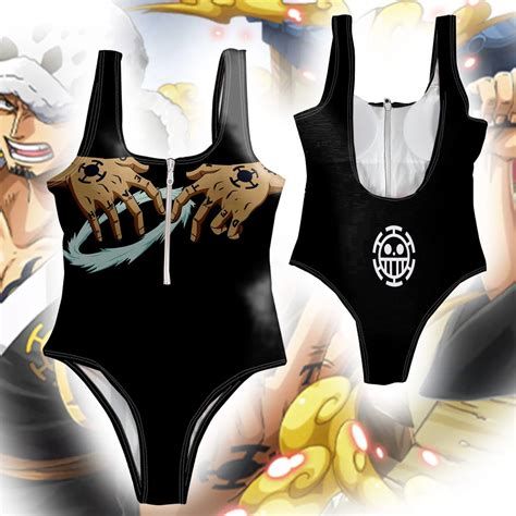 One Piece Swimsuits Trafalgar D Water Law Anime One Piece Swimsuit