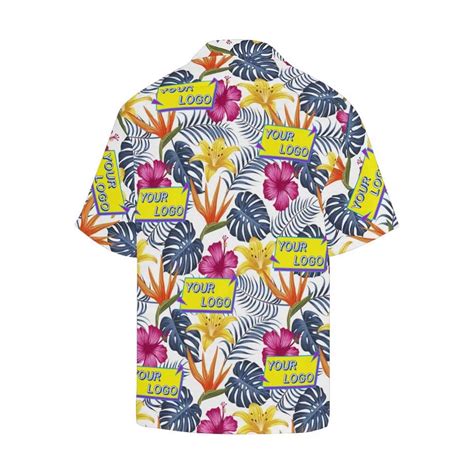 Custom Your Design Hawaiian Shirtpersonalized Logo Hawaiian Etsy