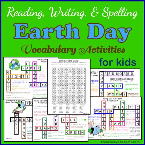 Earth Day Word Puzzles Vocabulary Games And Activities For Kids