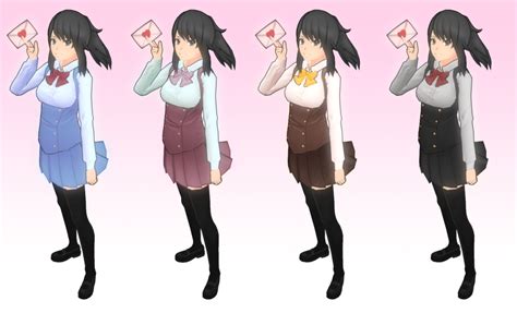 Yandere Simulator Uniform Variants By Druelbozo ️ Yandere Simulator