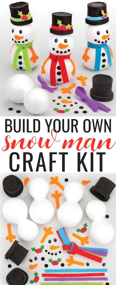 It may seem like an easy task but it turns out that the perfect snowman may require a little more thought than you. Build your own snowman craft kit. It comes with everything ...