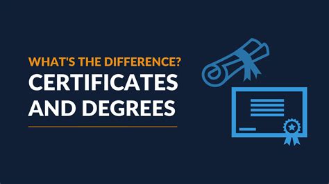 Whats The Difference Between A Certificate And Degree