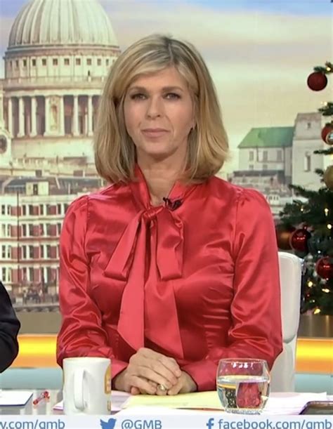 kate garraway in a red satin pussybow blouse pussy bow blouse blouse and skirt satin top silk