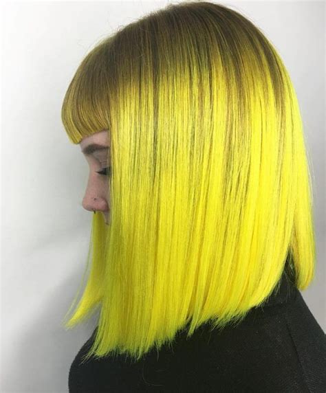 2017 Bold Hair Colors For Girls Neon Hair Yellow Hair Color