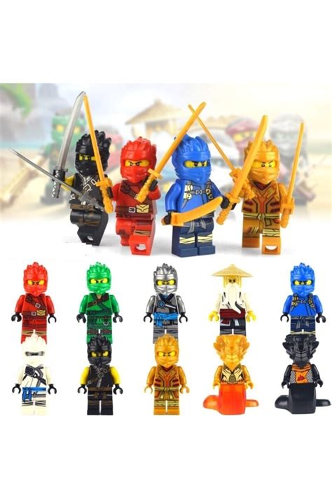 Legoedly Lego Uyumlu Ninjago 10 Lu Mini Figür Set Yeni Sezon Ninja Go