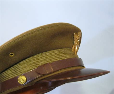 Wwii Army Officers Service Dress Cap Quality Fur Felt J Mountain