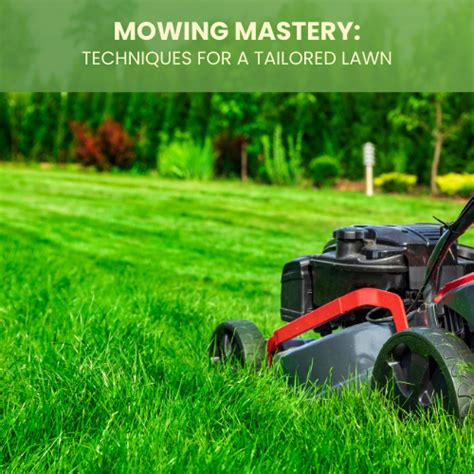 Mowing Mastery Techniques For A Tailored Lawn Landzie
