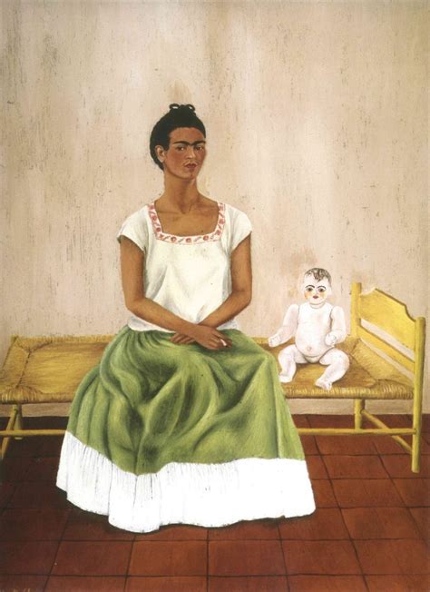 Frida Kahlo Autoritratto Seduta Sul Letto O Io E La Mia Bambola 1937 Frida Kahlo Diego