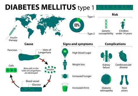 In 90% of diabetes cases, a pronounced triad consisting of insulin resistance of the target tissue, a secretory defect, or progressive apoptosis of beta cells is present. All you need to know about Type 1 Diabetes Mellitus