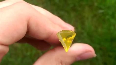 Blazing Yellow Idaho Fire Opal Gemstone From Kgc Youtube