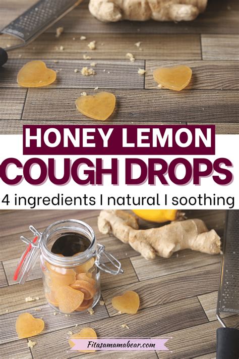 Homemade Cough Drops Honey Lemon Diy Throat Lozenges