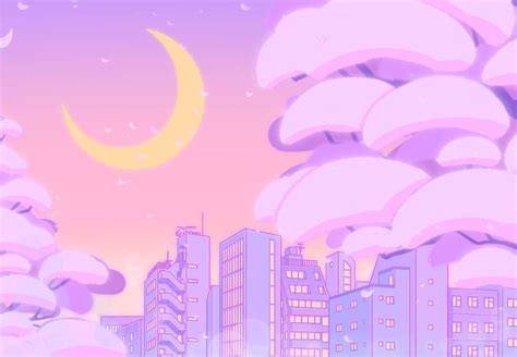 Pastel Purple Aesthetic Laptop Wallpaper Anime Gambar Ngetrend Dan
