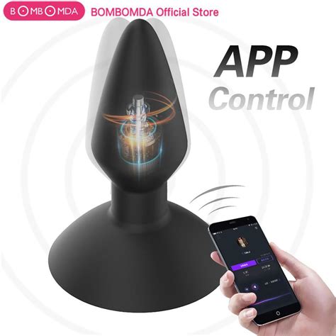 Bluetooth App Big Anal Vibrator Remote Control Prostate Massage Anal Toy Intelligent Silicone
