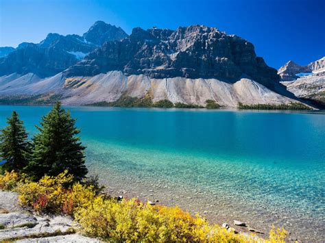 Bow Lake Canada Wallpapers Wallpaper Cave