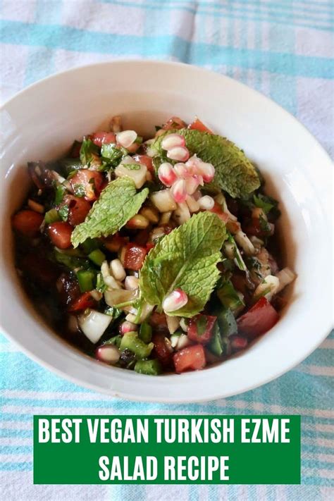Vegan Spicy Turkish Salsa Ezme Salata Salad Recipe DobbernationLOVES