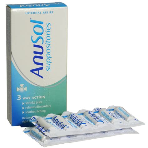 Anusol Plus Hc Suppositories Haemorrhoids 4 Way Action 12 Pack Home