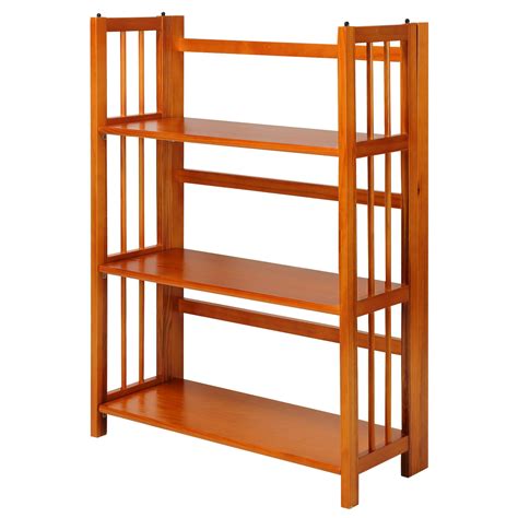 Casual Home 3 Shelf Folding Stackable Bookcase 275 Wide