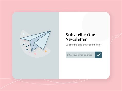 Subscribe Newsletter Ui Elements 💌 Uplabs