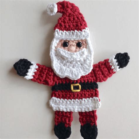 현대 싼타페) is a sport utility vehicle (suv) produced by the south korean manufacturer hyundai since 2000. Free crochet pattern - Santa Claus Appliqué - Natalina Craft