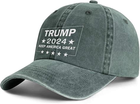 Trump 2024 Keep America Great Baseball Cap Mans Unisex Mesh Denim Hat Cool Flat Hat At Amazon