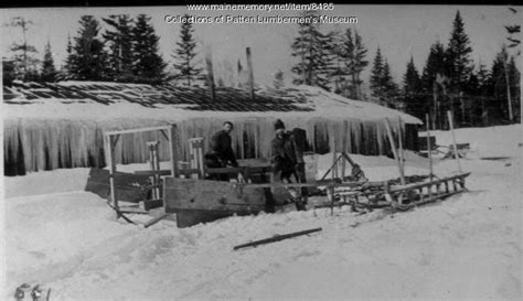 Horse Drawn Snow Plow Ca 1900 Maine Memory Network