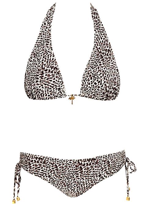 Phax Essential Animal Print Halter Bikini In Stock At Uk Swimwear