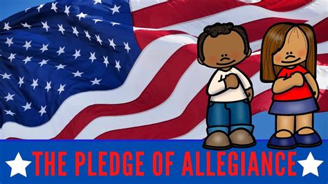 I pledge allegiance to the flag of the united states of america, and to the republic for which it stands, one nation under god, indivisible, with liberty and justice for all. The Pledge of Allegiance --- Primer for Kids - YouTube