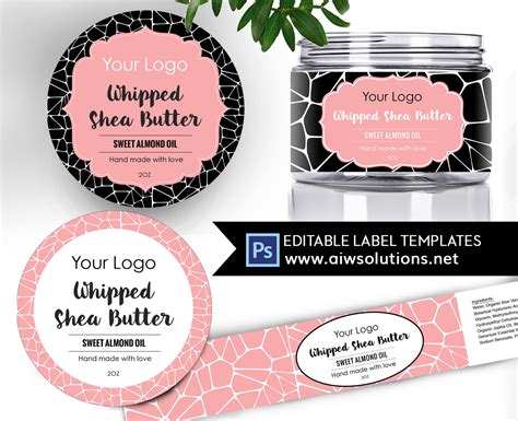 Editable Product Label Templates Round Labelwrap Label Printable