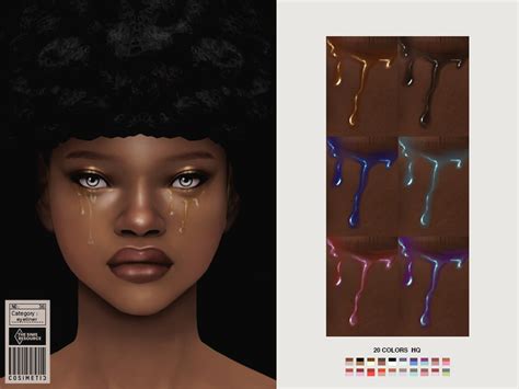 The Sims Resource Gold Tears Eyeliner N36