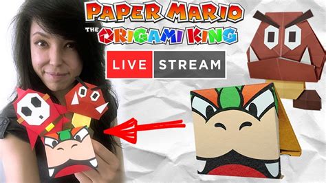 How To Make Origami Bowser And Goomba From Paper Mario The Origami King