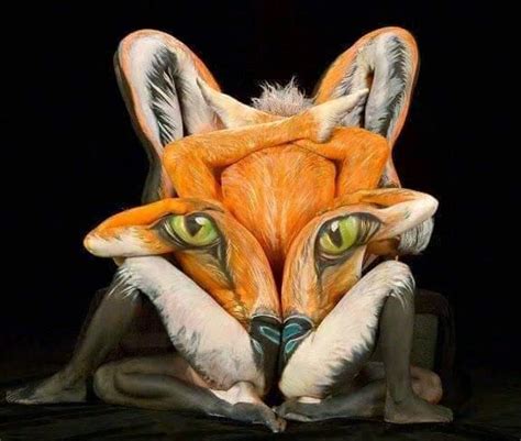 Optical Illusion Body Paintings That Turn The Human Body Into Animal