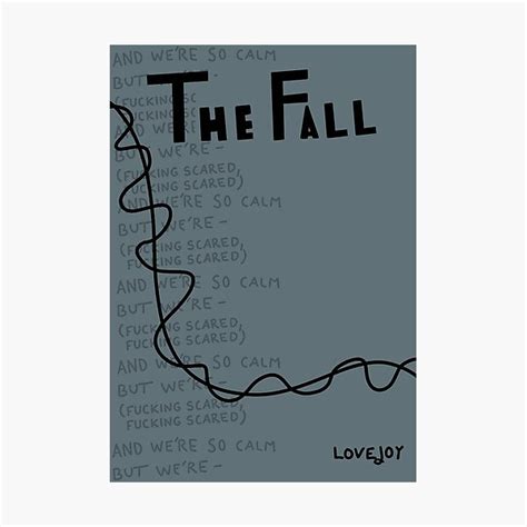 The Fall Pebble Brain By Lovejoy Album Poster Photographic Print For Sale By Arrowverseedit