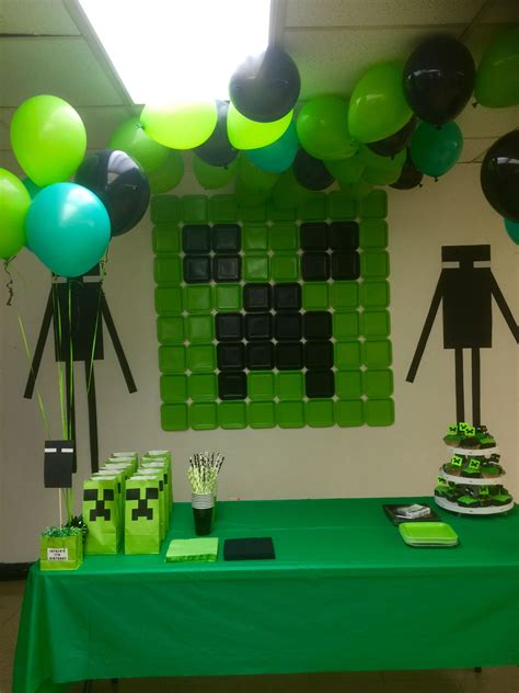 Minecraft Birthday Decorations Diy Minecraft Birthday Party 9th