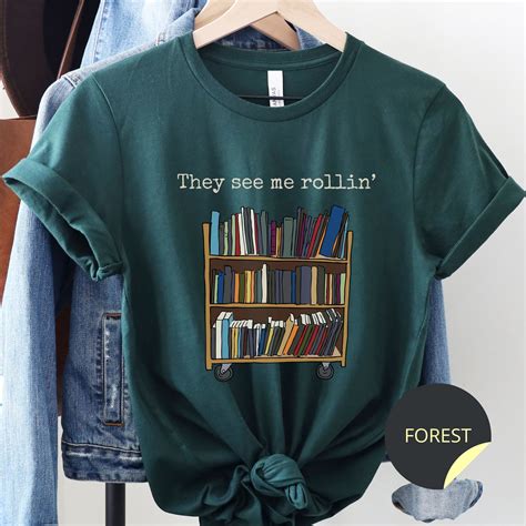 Library Shirt Librarian T Funny Library T Shirt They See Etsy