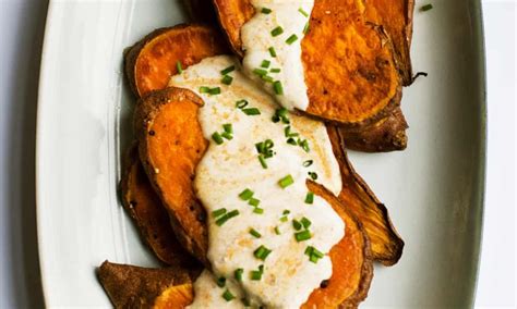 Nigel Slaters Baked Sweet Potato With Harissa And Soured Cream Recipe