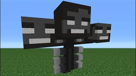 How To Make A Wither Statue In Minecraft Youtube