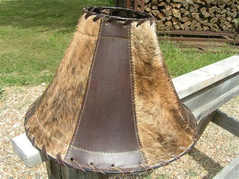 Leather Cowhide Lamp Shade Southwest Western 2208 Bz 11999 Cowhide