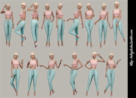 My Sims Blog Elegant Model Pose Pack By Yuki Vrogue