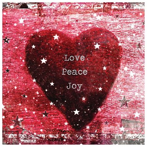 Love Peace Joy Pack Of 5 Christmas Cards By Seagrasscoastalts