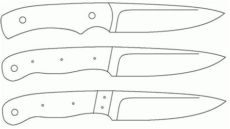 80 Pages Of Great Knife Templates Knives Messer Schablonen