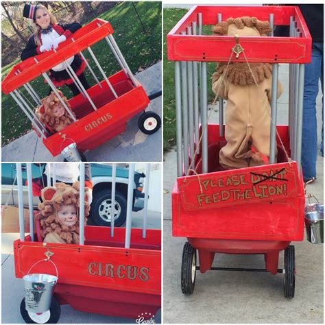 Diy Halloween Baby Toddler Lion Costume Circus Wagon Cage Ringmaster