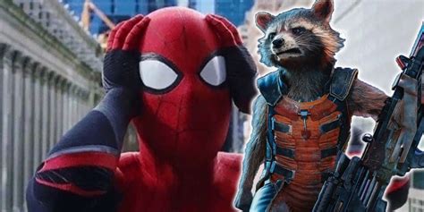 Spider Man And Rocket Raccoons Hilarious First Team Up Revealed R