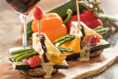 Grilled Veggies Stack With Melted Brie Nonna Pias Gourmet