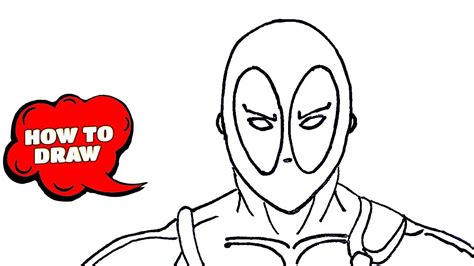 How To Draw Deadpool Easy To Draw Cartoon Deadpool Youtube