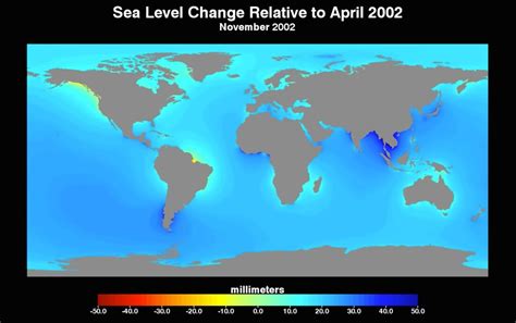 Nasa Research Shows Past Decades Cumulative Sea Level Change