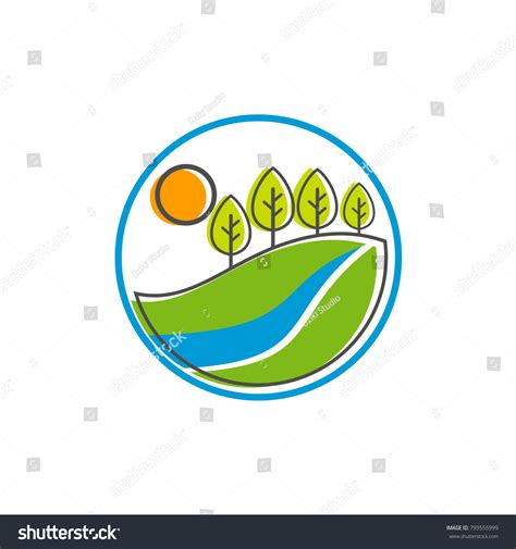 Nature Emblem Logo Stock Vector Royalty Free 793555999 Shutterstock